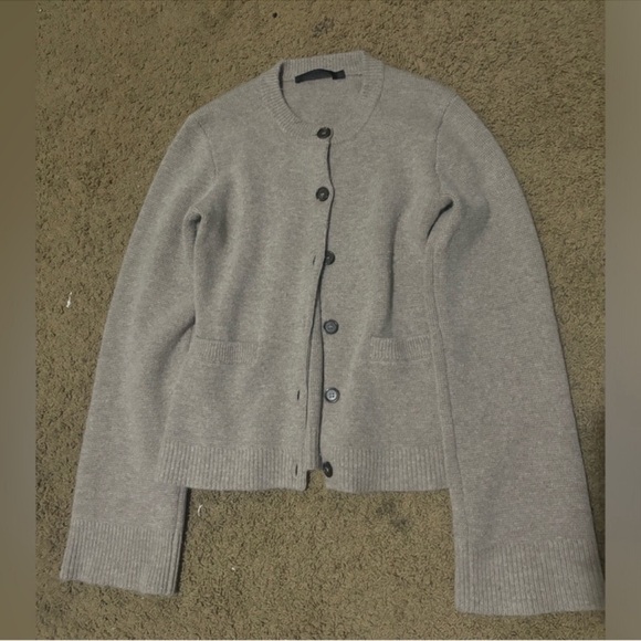 Jenni Kayne Cooper Cardigan in Taupe size Large - Picture 3 of 11